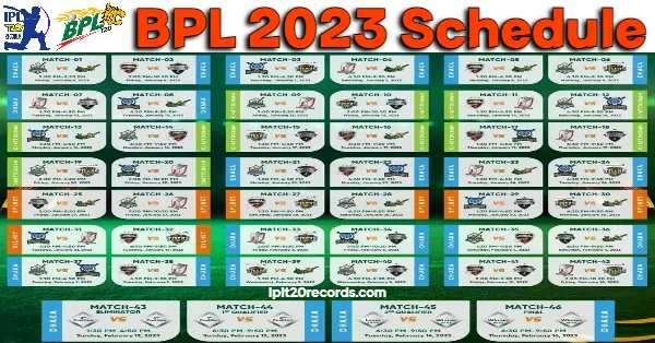 BPL 2023 Schedule