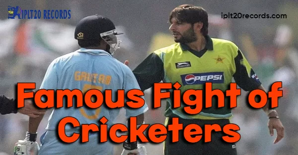 Famous Fight of Cricketers
