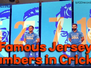 Famous Jersey Numbers in Cricket