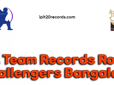 IPL Team Records Royal Challengers Bangalore