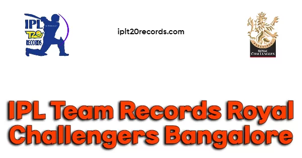 IPL Team Records Royal Challengers Bangalore