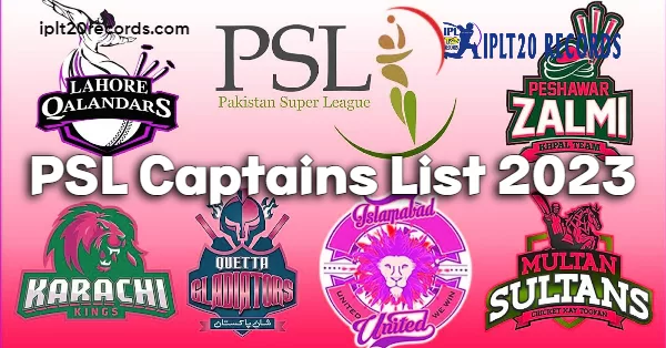 PSL Captains List 2023