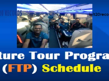 India Cricket Team Future Tour Programs (FTP) Schedule