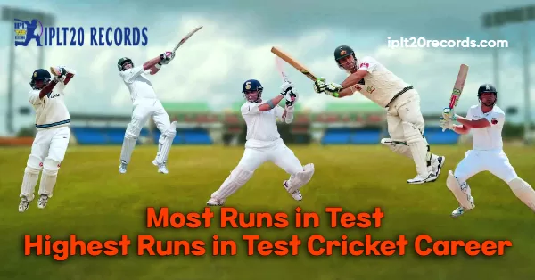 Most Runs in Test – Highest Runs in Test Cricket Career