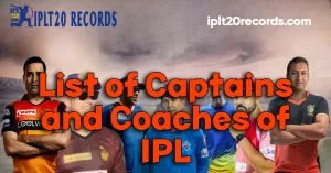 List of Captains and Coaches of IPL