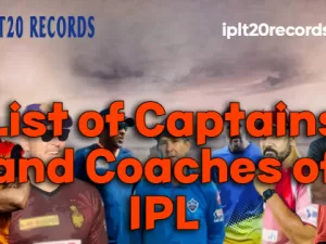 List of Captains and Coaches of IPL