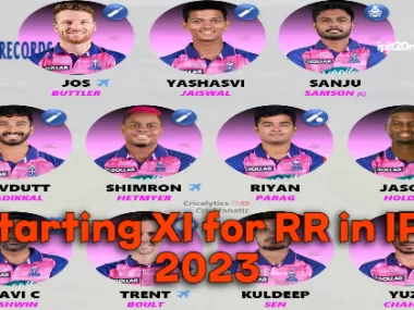 Starting XI for RR in IPL 2023