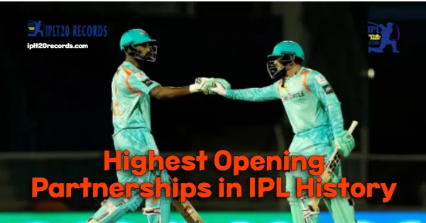 Highest Opening Partnerships in IPL History