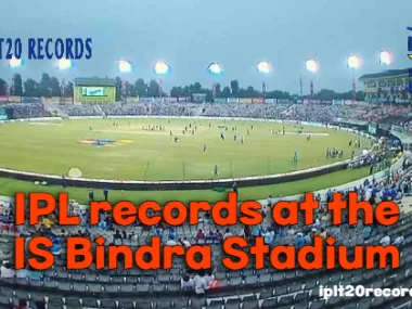 IPL records at the Punjab Cricket Association IS Bindra Stadium