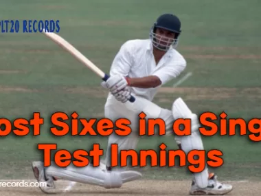 Most Sixes in a Single Test Innings