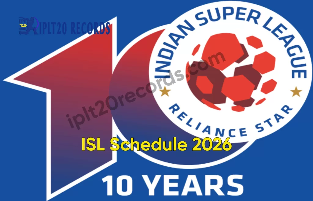 ISL Schedule 2026