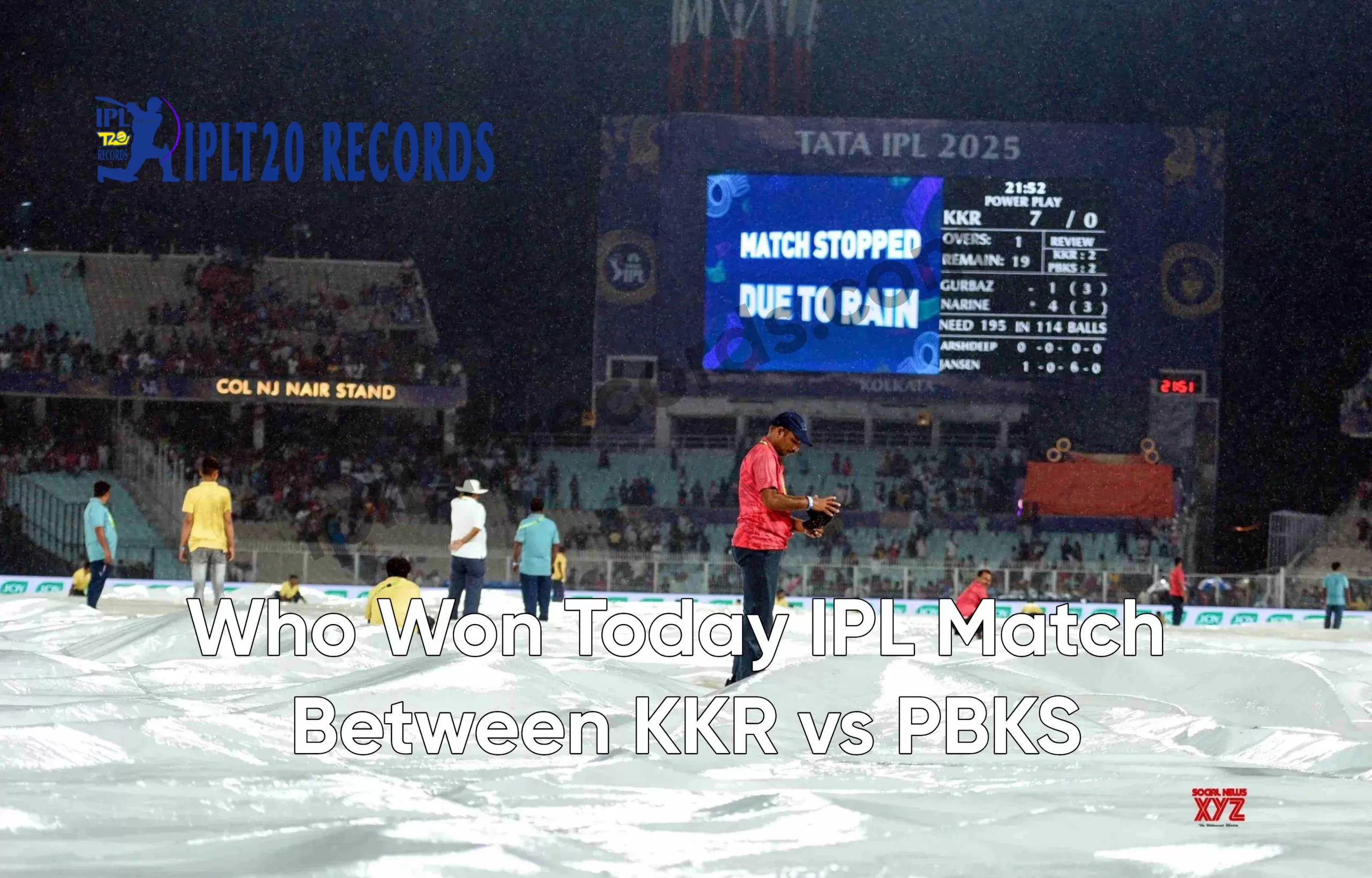 Who Won Yesterday IPL Match? KKR vs PBKS Match 44 Washed Out by Rain!