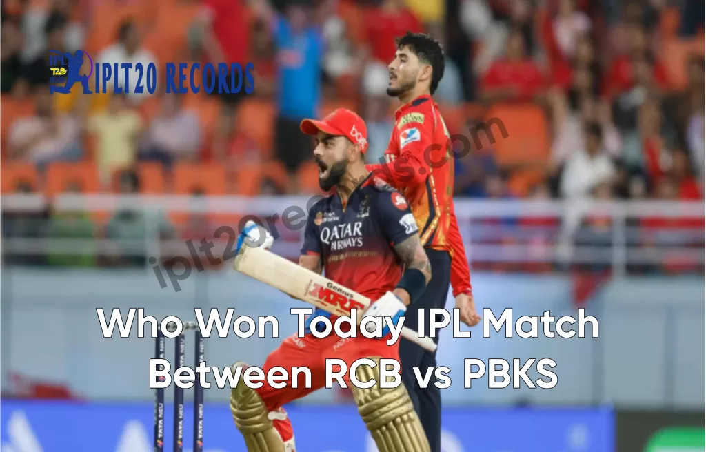 Who Won Today IPL Match Between RCB vs PBKS