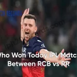 Who Won Today IPL Match Between RCB vs RR