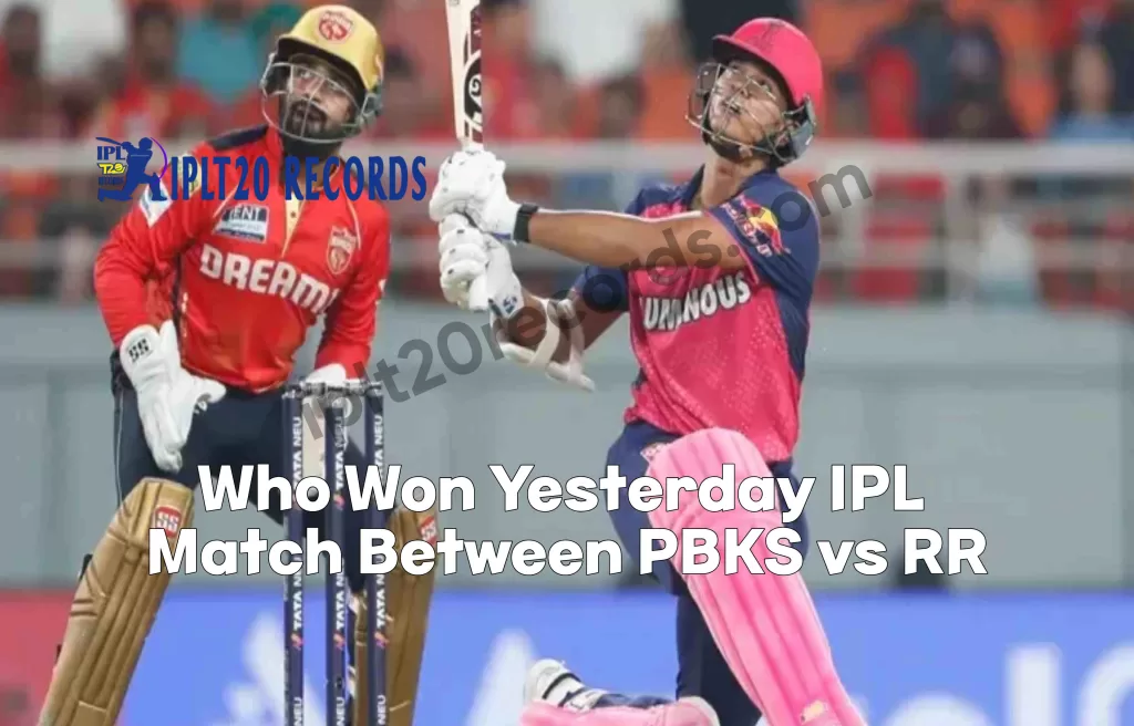 Who Won Yesterday IPL Match Between PBKS vs RR